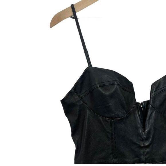 Camila Coelho Revolve Zofia Genuine Leather Jumpsuit - Picture 5 of 15